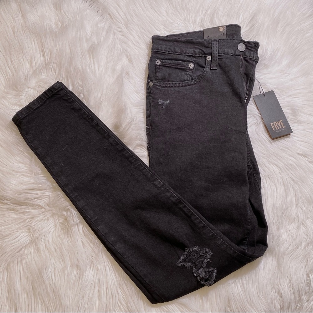 Frye • NWT Melissa Jean in Black Midnight Destroy - Picture 4 of 12